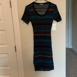 Lush ribbed sweater dress